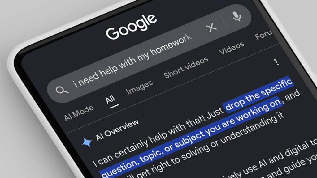 Google AI και παιδιά τεχνητή νοημοσύνη αναζήτηση AI Overview